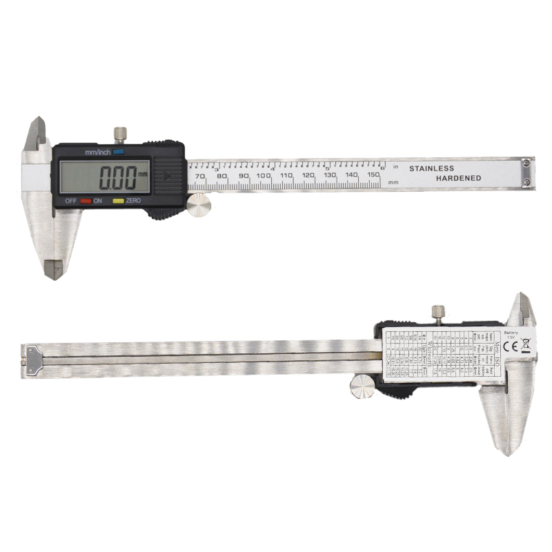 150mm Metal calipers Measuring tool Stainless steel digital caliper 6in Electronic vernier calipers Measuring instrument