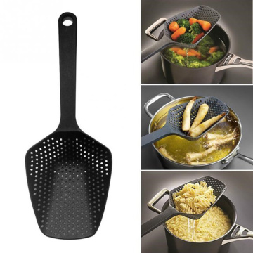 1Pcs Nylon Kitchen Scoop Colander Strainer Gadgets Drain Veggies Water Scoop Portable Home Cooking Tools Accessories