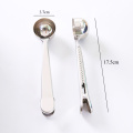 Multifunction Coffee Scoop With Bag Clip High-quality Stainless Steel Tea Coffee Measuring Scoops Spoon Kitchen Supplies