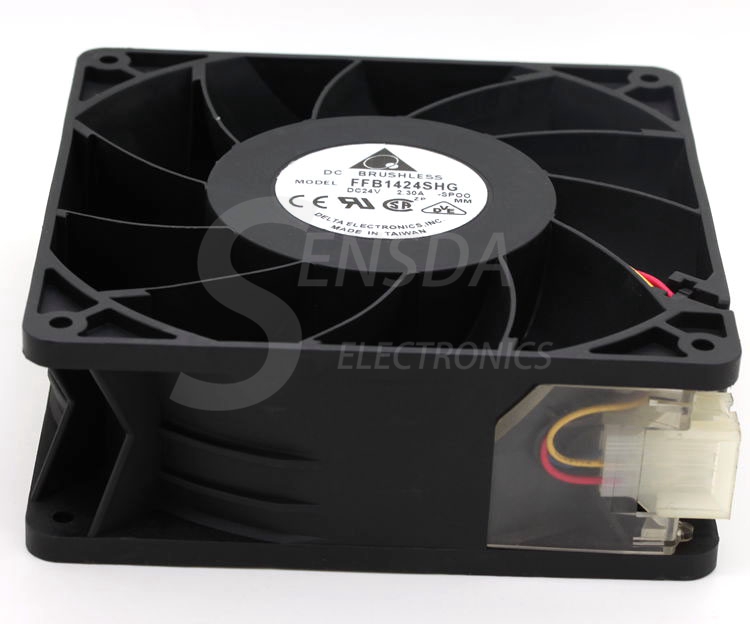 for delta FFB1424SHG 14051 140mm 14cm DC 24V 2.3A industrial pc case server inverter cooling fans blower