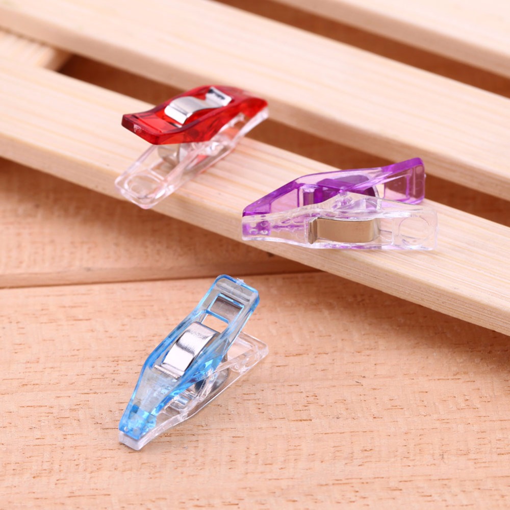 20/50Pcs Mixed Plastic Wonder Clips Holder for DIY Patchwork Fabric Quilting Craft Sewing Knitting Clips Home Office Supplies