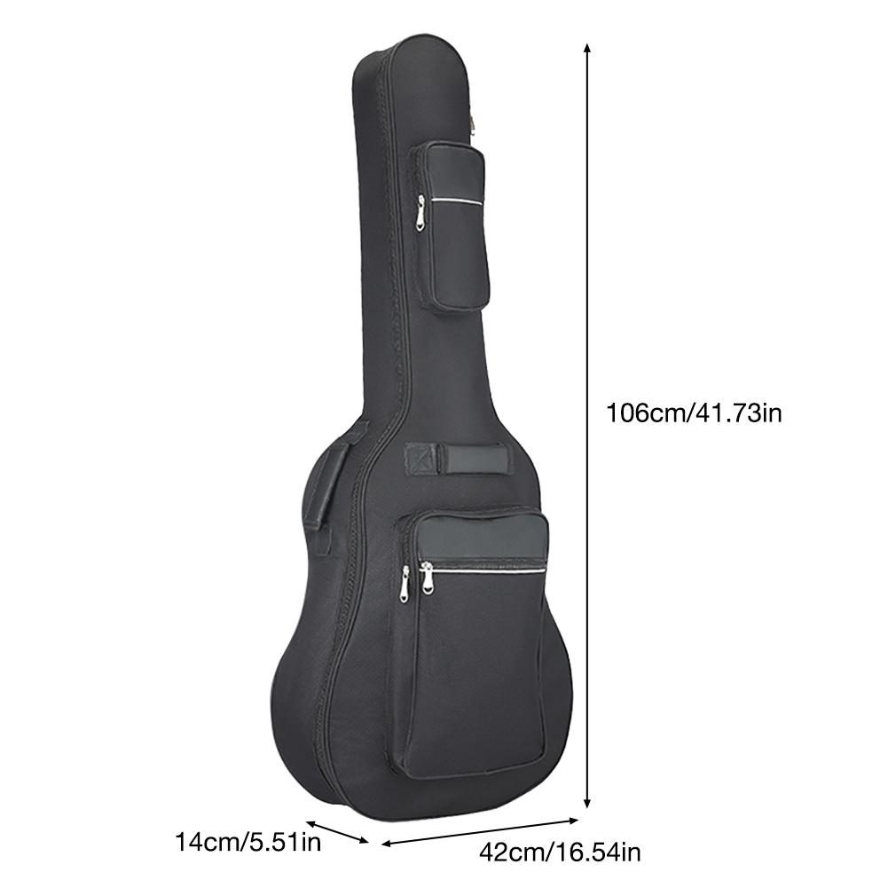 40/41 Inch Oxford Fabric Guitar Bag Soft Double Shoulder Straps Padded Acoustic Guitar Waterproof Backpack Instrument Bags Case