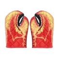 1PC Lobster Claw Kitchen Oven Mitts Quilted Cotton Microwave Oven Gloves Heat Resistant Nonslip for Cooking BBQ Baking