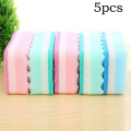 1pc/5pcs Cleaning Brushes Soft Dish Bowl Pot Pan Cleaning Sponges Scouring Pads Cooking Cleaning Tool Kitchen Accessories