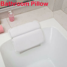 Anti-slip Bathtub Pillow Spa Bath Cushion Head Neck Rest Relax With Suction Cups