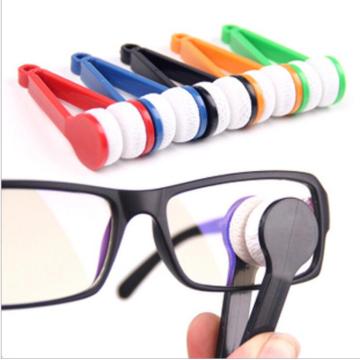 Portable Multifunctional Glasses Cleaning Rub Two-side Glasses Brush Microfiber Spectacles Cleaner Glasses Cleaning Tools