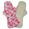 1pc 13" Printed Women Menstrual Pads Reusable Washable Cloth Sanitary Pads Organic Bamboo Inner Extra Large Night Pad