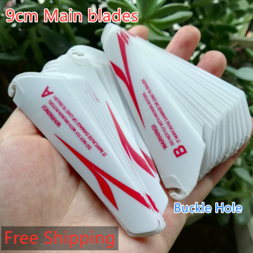 4pcs AB 9CM spare blades Fans Props for r/c mini helicopter rotor rc CH002 CH023 Drone Copter Toys Spare Parts Accessories