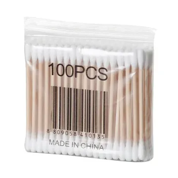 Double Head Wooden Cotton Swabs