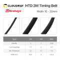 Ultrarayc High Quality HTD3M PU Open Belt 3M 5mm-40mm Width Rubber Backlash Timing Belt for Co2 Laser Machine 3D printer