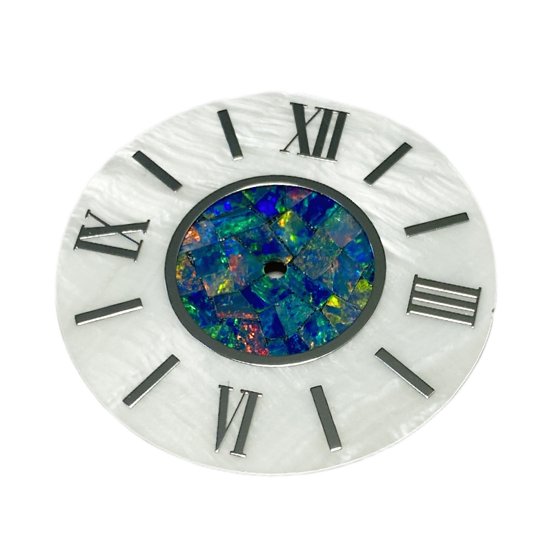 Luxury watch dial in MOP