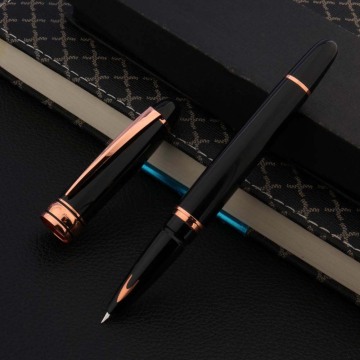 Wing Sung ROSE GOLDEN Fountain Pen metal BLACK office Luxury classic Golden stickers Stationery Office school supplies Writing