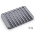 Bathroom Silicone Flexible Soap Dishes Storage Holder Soapbox Plate Tray Drain Creative Bath Tools Soap Dishes