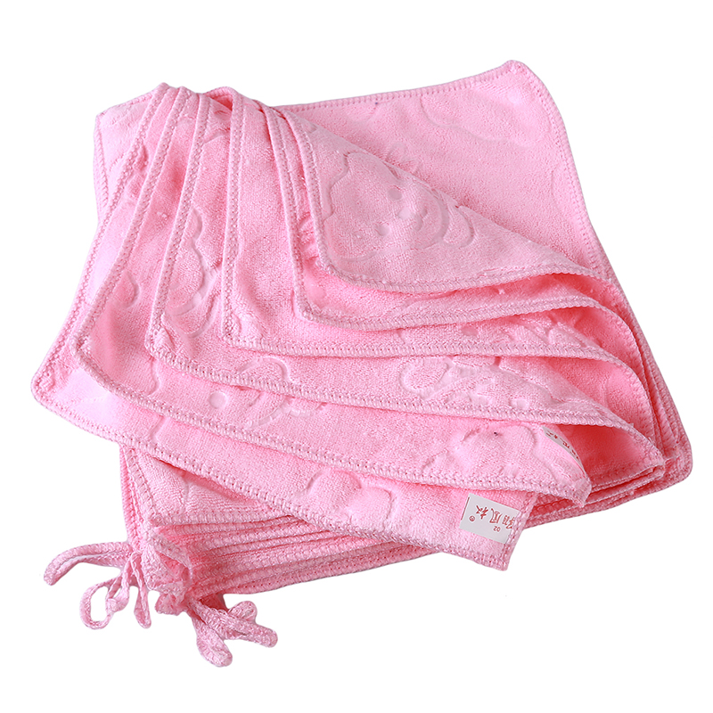 10 pcs Baby Towel Fashion Superfine Fiber Kid Bath Towels Washcloth Square Towel Children Bathroom Wipe Wash Cloth Gift Towel