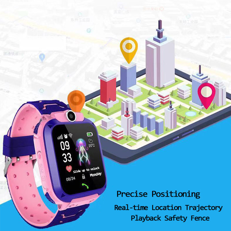 Children's Smart Watch Kids Phone Watch Smartwatch For Boys Girls With Sim Card Photo Waterproof IP67 Gift For IOS Android