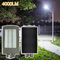 204leds Super Bright Solar Street Light 25W 4000lm Outdoor Motion Sensor Solar Lamp With 2 Modes For Parking Road Yard Garage