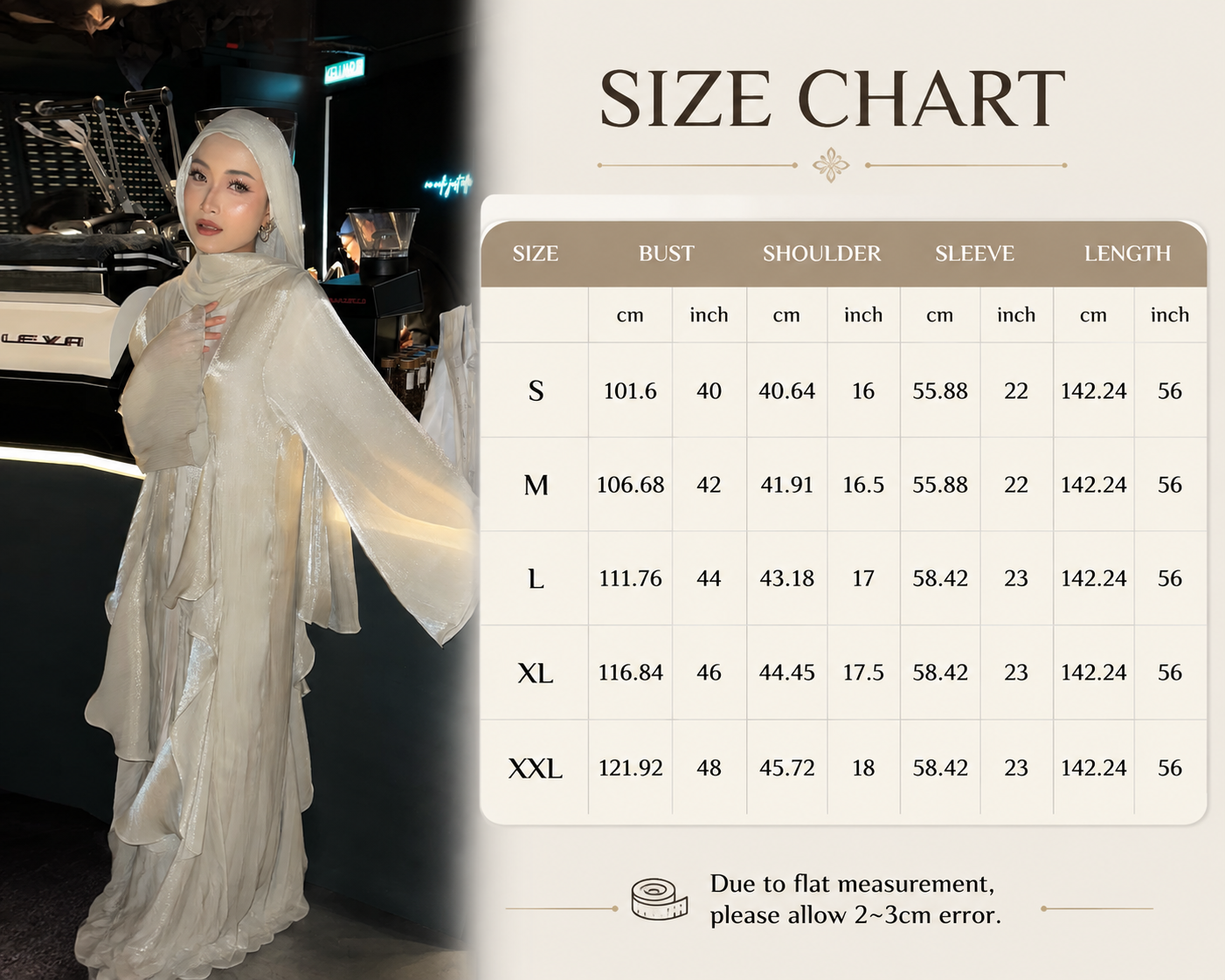 Flowing Solid Color Open Abaya Set