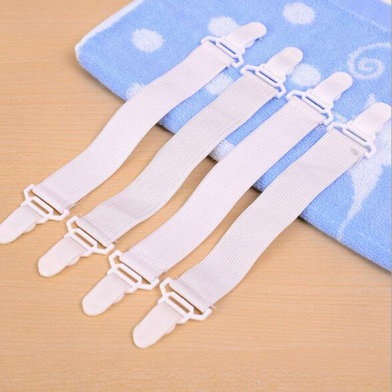 4pcs Sheet Buckles Fixator Elastic Clamping Device Multipurpose Sheet Fasteners Clip Mattress Elastic Holder Grippers Tool