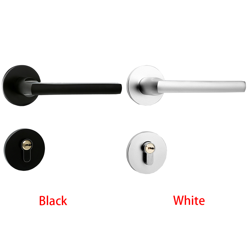 Entry Bedroom Practical Split Smooth Door Lock Space Aluminum Interior Ultra Silent Durable Home Security Furniture Handle Lock