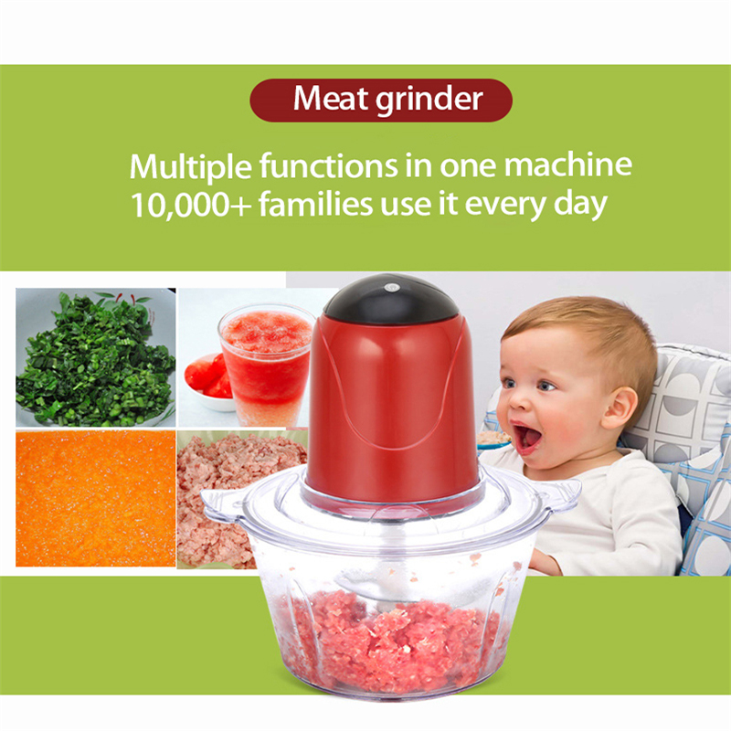 Home Electric Meat Grinder Multifunctional Mixer Food Processor Automatic Electric Blender Chopper Kitchen Meat Slicer Cutter