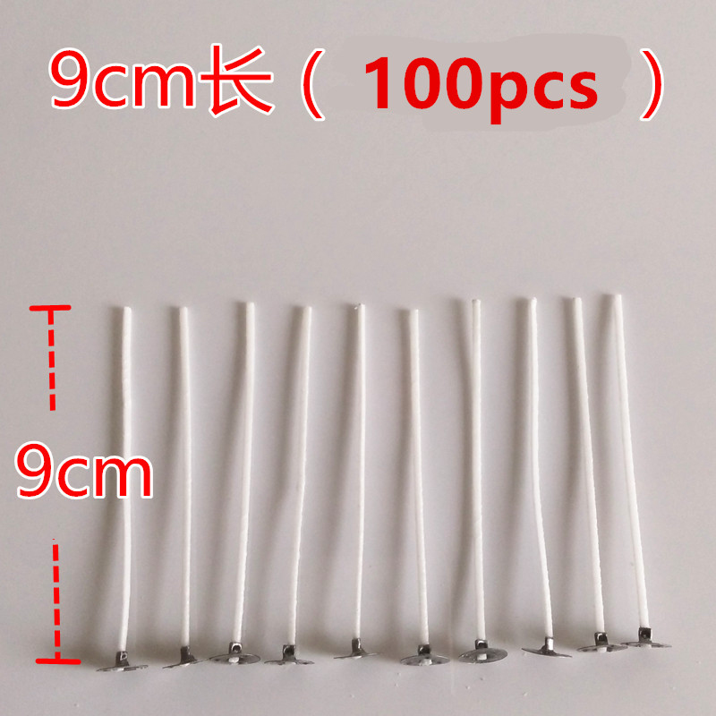 100pcs 2.6/8/9/15/20cm Cotton Candle Wicks Candle Smokeless Wick Candle Making Tools Birthday Christmas Decoration