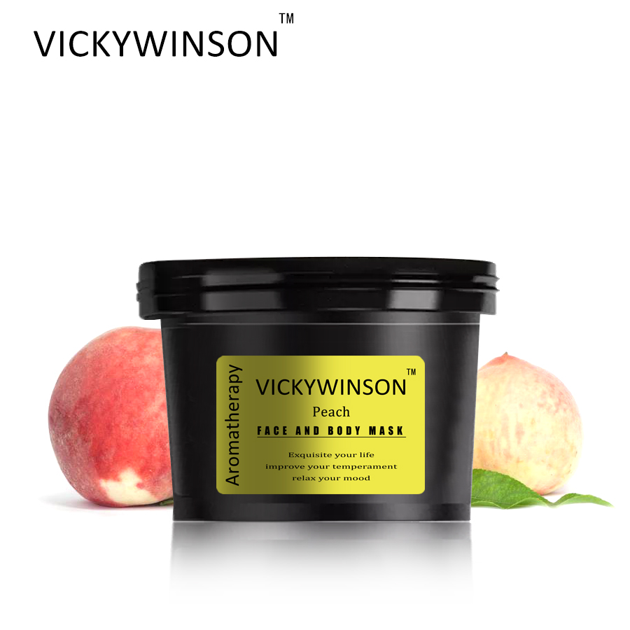 VICKYWINSON Peach Aromatherapy scrub 50g Exfoliating Scrub Body Scrub Cream Facial Body Dead Skin Removal Deep Clean