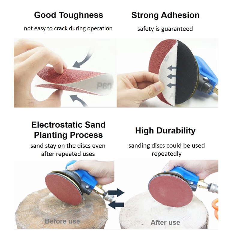3 inch 75mm Sandpaper 10PCS Sanding Disc 60-2000 Grit For Dremel Sander Machine Self Stick Abrasive Tools Accessories