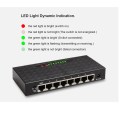 8 Gigabit Port Network Switch 10/100/1000Mbps Fast Ethernet Switch Lan Hub Full/Half duplex Ethernet Desktop Network Switcher