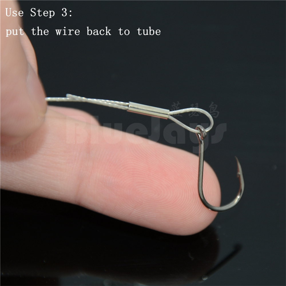 LOTITONG 100pcs/lot fishing stainless steel fishing line Crimp sleeve copper tube 0.8mm-3.4mm sea fishing accessories line tube