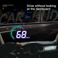 3.8inch HUD H6 Head up display OBD II Computer Speedometer Car electronics Overspeed Voltage Alarm Water temp Overspeed RPM