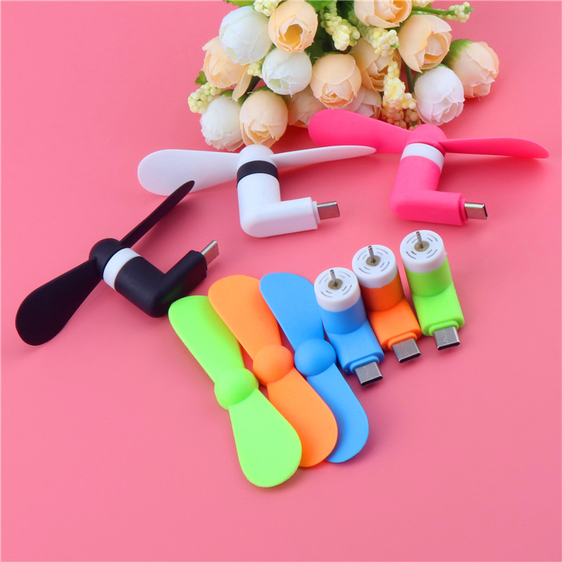 Mini Type-c USB Fan Flexible Cool Hand Fans For Xiaomi4c 5 5s 6 HuaweiP9 10 Type C Jack Interface Mobile Phone Fans USB Gadget