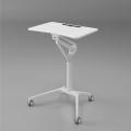 White manual Lift bed table