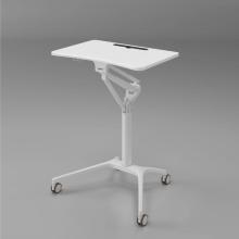 White manual Lift bed table