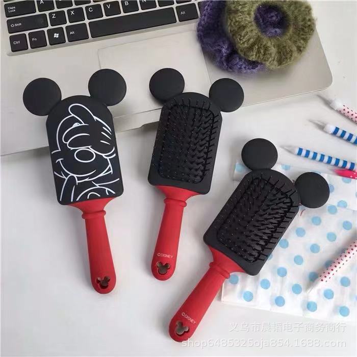 Disney Mickey comb texture matte feel shell Kate cat princess massage scalp comb adult children universal practical