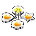5/1pcs Stainless Steel Fried Egg Shaper Pancake Mould Omelette Mold Frying Egg Cooking Tools Kitchen Gadget Accessories Hot Sale