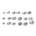 30-200pcs 4/5/6/7/8mm Tibetan Antique Silver Color Metal Beads Loose Spacer Beads For Jewelry Making DIY Charm Bracelets