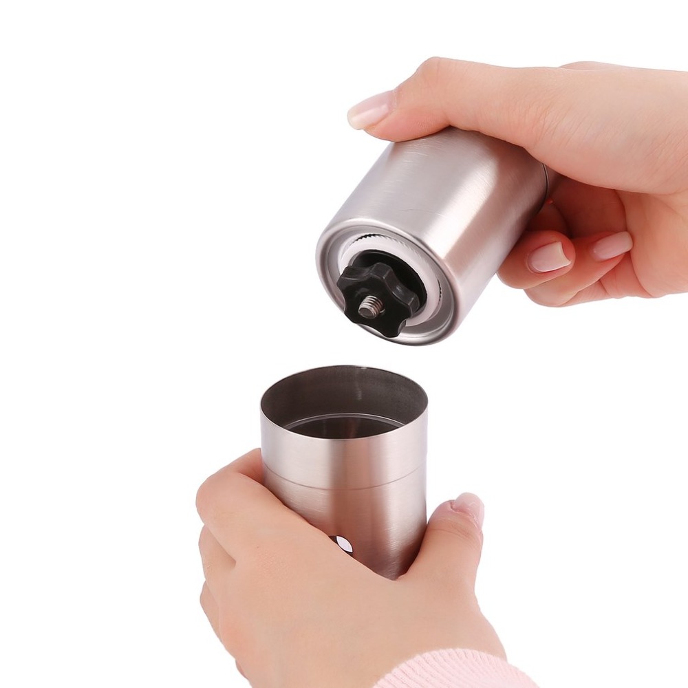 Coffee Grinder Mini Stainless Steel Manual Handmade Coffee Bean Burr Grinders Mill Kitchen Coffee Tool Crocus Grinders