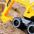 Large Excavator Toy Engineering Vehicle Excavator Sand Truck Bulldozer Friction Powered Push Toy Car for Kids