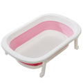 2021 New Easy Folding Baby Bath Tub Foldable Baby Shower Tubs Eco-Friendly Newborn Bathtub Safe Adjustable Kids Bath