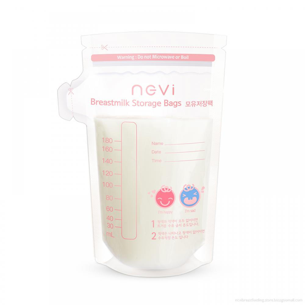Stand-up Transparent LLDPE Safe Breastmilk Storage Bags