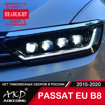 Head Lamp For VW Passat B8 Europe 2015-2020 passat B8.5 LED Headlights Fog Lights Day Running Light DRL Tuning Cars Accessories