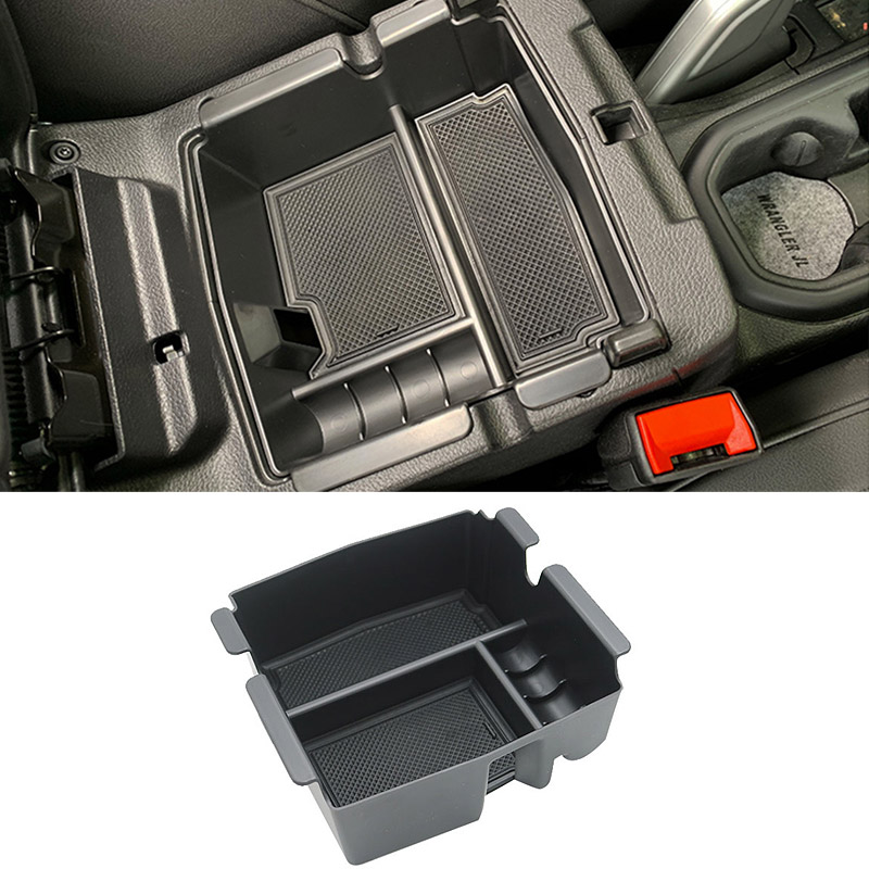 Vtear For Jeep Wrangler Rubicon JL Storage Box Car Armrest Central Container Holder Box Car-Styling Accessories Decoration Parts