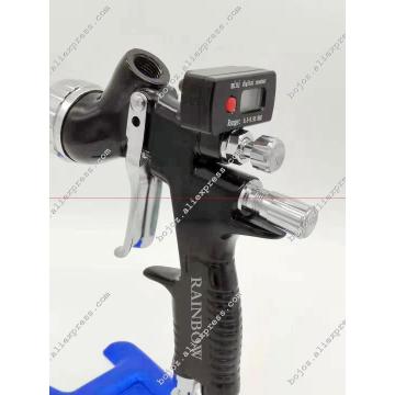 Air pneumatic gun GTI pro lite painting gun TE20/T110 1.3 nozzle air spray gun water based with Mini digital Air regulator Gauge