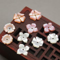 10Pcs/Lot Natural Shell Beads White Pink Pearl Shell Carved Flower Beads For Jewelry DIY Making Bracelet Necklace Accessories
