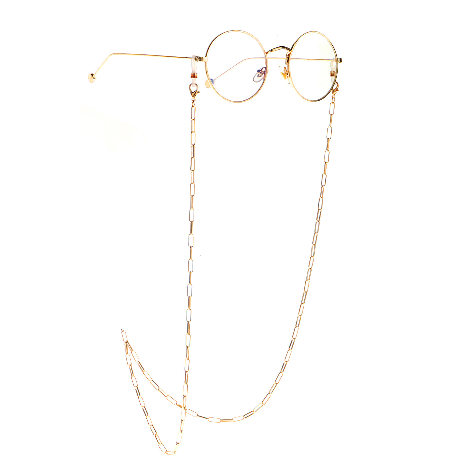 2020 Hot Sale Fashion Minimalist Gold Color Anti-Fade Golden sunglasses chain Rope Metal Punk Hip Hop lanyards glasses holder