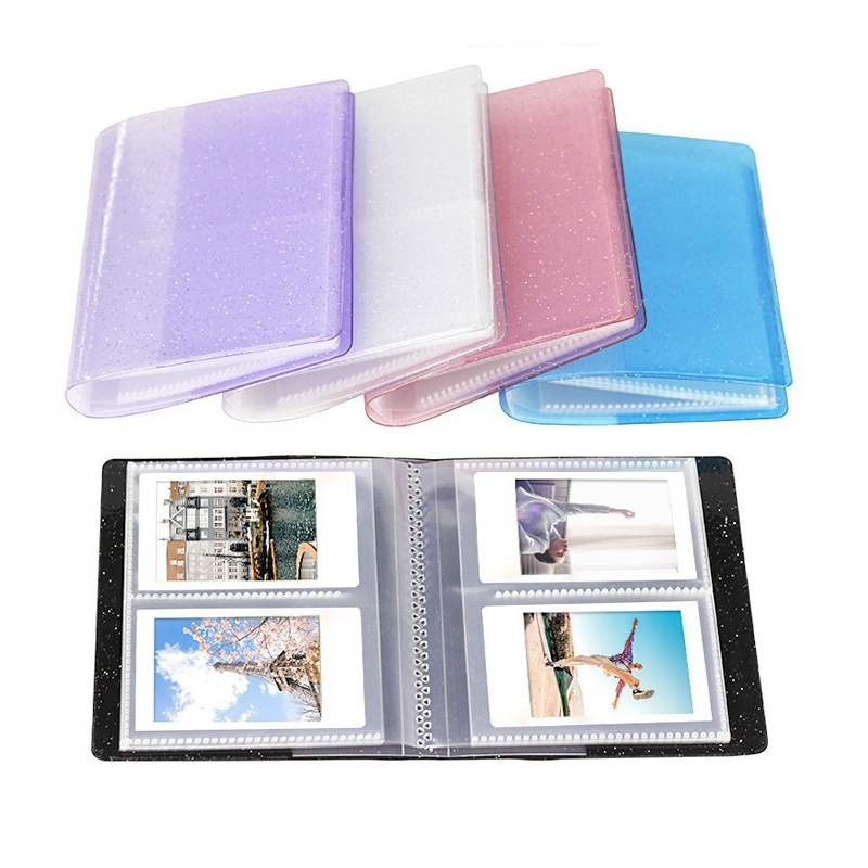 64 Pockets Book Album for Fujifilm Instax instant Mini 11 9 8 7s 70 25 50s 90 Mini Films 3/4 inch Photo paper