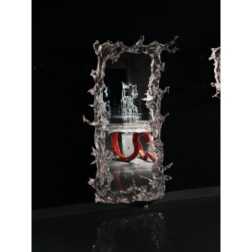 Transparent Water Splash Mirror Crystal Hotel FULLBODY