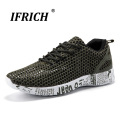 Ifrich 2018 Spring Autumn Men Water Shoes Outdoor Anti-Slippery Beach Shoes Lightweight Lace-Up Aqua Shoes Mesh Breathable