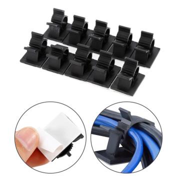10pcs Self-adhesive Cable Clips Management Charging Power Cord Organizer Cable Light Cord Decorative Wire Fixing Organizer