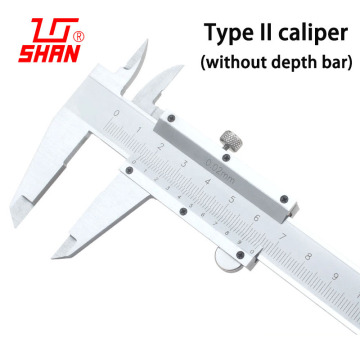 Vernier caliper 0-200mm 0.02mm high precision type 2 metal stainless steel vernier calipers digital measuring tool